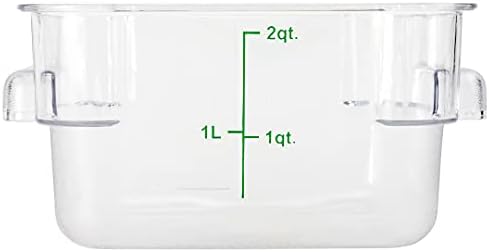 Restaurantware Met Lux 2 Quart Brine Buckets 10 Square Marinating Containers ...