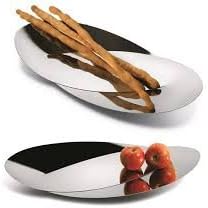Alessi "Octave" Bread And Breadstick Basket in 18/10 Stainless Stee...
