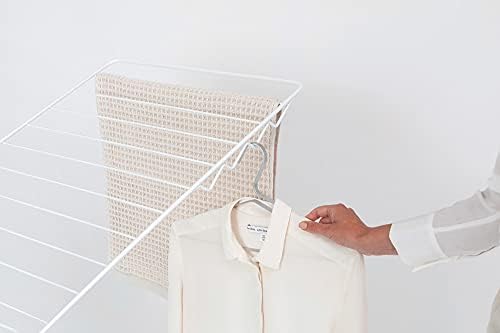 Brabantia HangOn Clothes Drying Rack | 82ft (25m) | White | Large Indoor Clot...