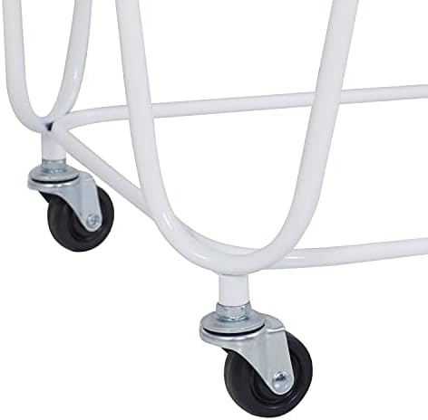 Deco 79 Metal Round Storage Cart with Wheels, 18" x 18" x 24",...