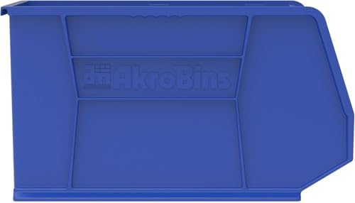 Akro-Mils 30260 AkroBins Plastic Storage Bins, 18"x11"x10", Bl...