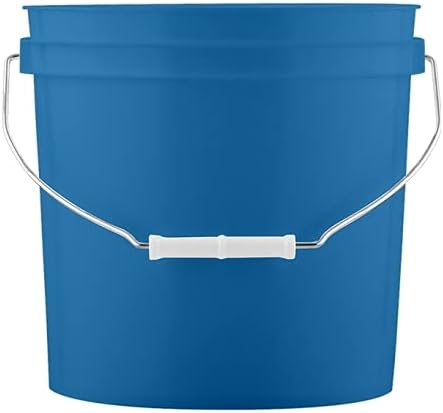 House Naturals 2 Gallon Buckets pails with Screw On White Lids (Pack of 3) - ...