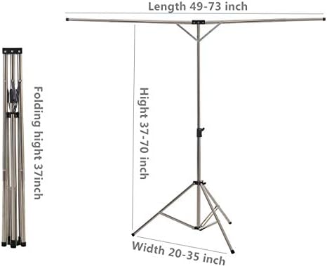 Foldable Portable Space Saving Stainless Steel Clothes Drying Rack.