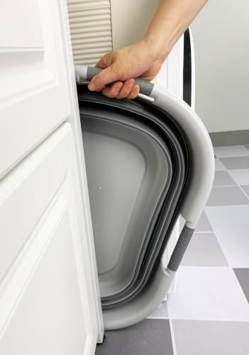 SAMMART 40L (10.5 gallon) Set of 2 Collapsible Plastic Laundry Hamper - Folda...