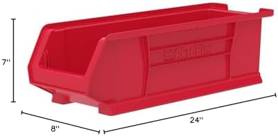 Akro-Mils 30284 Super-Size AkroBins Plastic Storage Bins, Space-Saving Stacka...