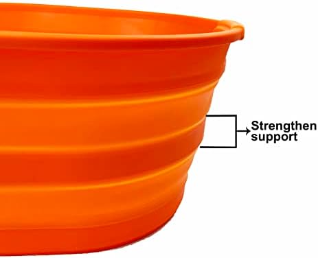 SAMMART 23L (6 Gallons) Collapsible Plastic Laundry Basket - Oval Tub/Basket ...