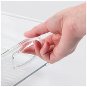 iDesign Stackable Pantry Bin with Handles, Set of 4, Clear