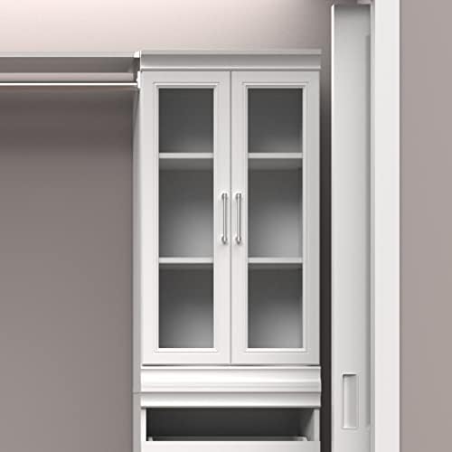 ClosetMaid Modular Storage Pair Set, 2 Glass Pane Doors, Wood Closet Organize...