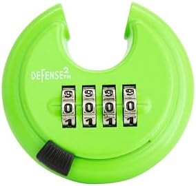 Heavy Duty Green Combination Disc Lock, 6 Pack, Self Storage, Outdoor, Keyles...