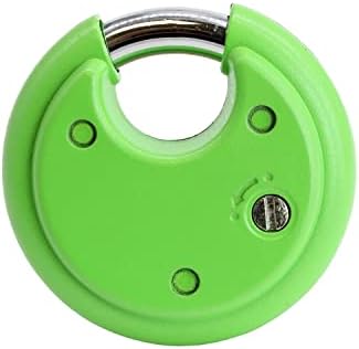 Heavy Duty Green Combination Disc Lock, 6 Pack, Self Storage, Outdoor, Keyles...