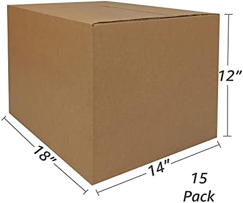 uBoxes Moving Boxes Medium 18" x 14" x 12" Pack of 15