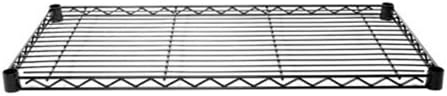 Shelving Inc. 8" d x 42" w x 34" h Black Wire Shelving with 3 ...