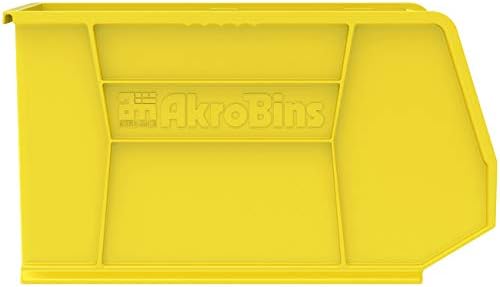 Akro-Mils 30265 AkroBins Plastic Storage Bins, 18"x8.25"x9", Y...