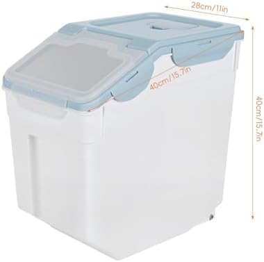 Airtight Dog Food Storage Container (2-Pack), 11.86 Gal Large Pet Food Storag...