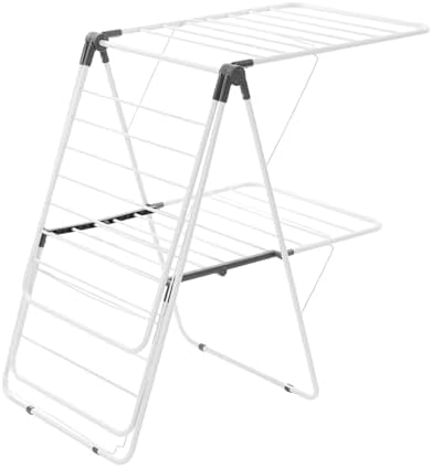 VEVOR Clothes Drying Rack, 2-Tier Foldable Laundry Dryer Rack with Sock Clips...
