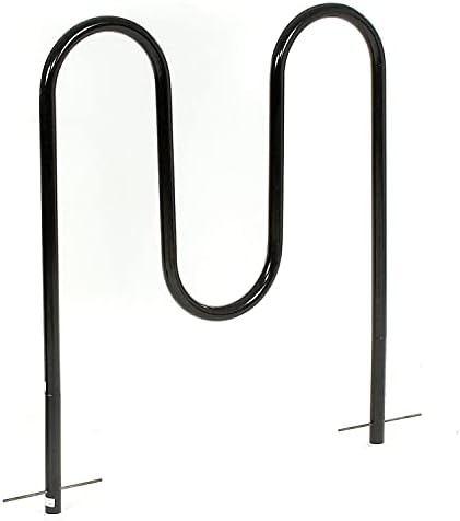 Global Industrial 41" L Wave Bike Rack, Below Ground Mount, 5-Bike Capacity