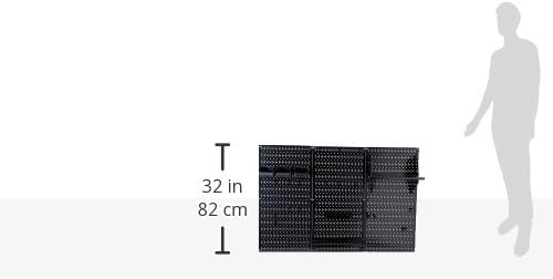 Wall Control Pegboard Organizer 4 ft. Metal Pegboard Standard Tool Storage Ki...