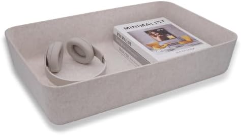 Welaxy Felt Underbed Storage Basket Oatmeal Natural Nordic shelf bin long