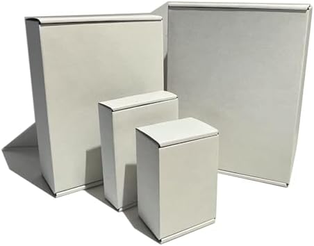 Rongyangtong13x10x4 Shipping Boxes Set of 18, White Small Corrugated Cardboar...