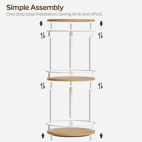 YATINEY 3-Tier Lazy Susan Organizer, Rotating Spice Rack, Spinning Organizer,...