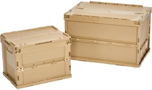 TRUSCO TR-SC20-LS Alpha Folding Container with Lid, 6.3 gal (20 L), LS Color,...