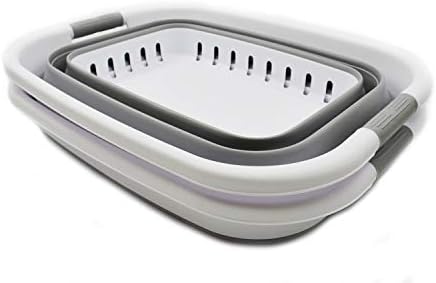 SAMMART 37L (9.77 gallon) Collapsible Plastic Laundry Basket - Foldable Pop U...