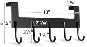 Over The Door Hooks Coat Rack,Over The Door Towel Hanger Drying Rack,Heavy Du...
