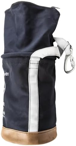 Klein Tools 5104CLRFR Canvas Bucket, Flame-Resistant Top Closing Tool Bucket,...