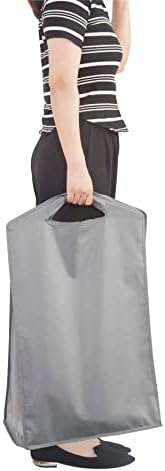 STORAGE MANIAC 2-Pack Hanging Laundry Hamper, Front See-Through Mesh Bag, Sli...