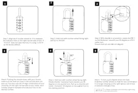 Vervida Combination Lock Resettable 20 Pack 4 Digit Outdoor Waterproof Combo ...