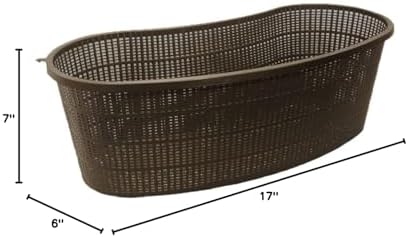 PondH2o Contour Kidney Shaped Plastic Pond Plant Basket, 17 Inch, 3 Pack
