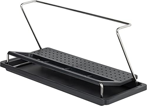 carrotez Bottle Drying Rack with Drain Tray, Black