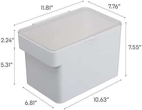 YAMAZAKI Home Tower Airtight Pet Food Storage Container - Cat And Dog Food Ho...