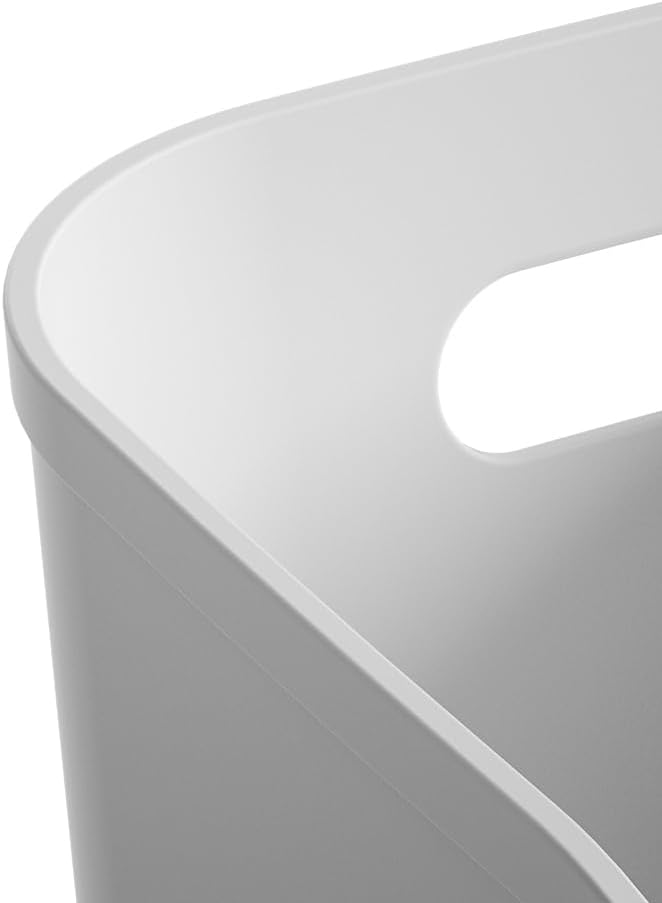 White Plastic Bins/Storage Organizers - Pantry Baskets, Bins for Shelves, Org...