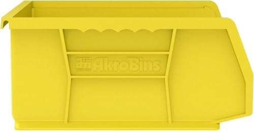Akro-Mils 30255 AkroBins Plastic Storage Bins, 11"x16"x5", Yel...