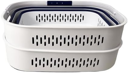 SAMMART 38L (10 Gallon) Collapsible Plastic Laundry Basket - Portable Pop-Up ...