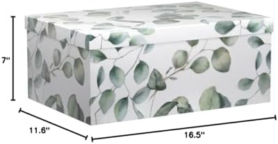 Soul & Lane - Eucalyptus Decorative Storage Boxes with Lids, Set of 3
