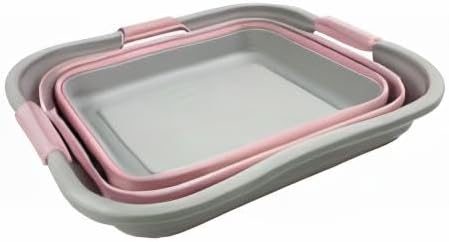 SAMMART 30L (8 gallon) Collapsible Plastic Laundry Basket-Foldable Pop Up Sto...