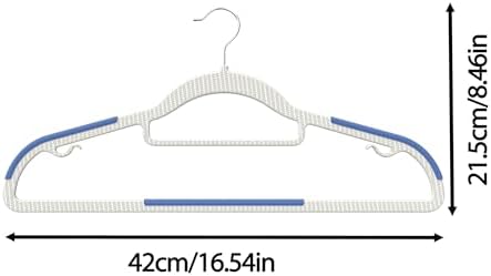 60 Pack Heavy Duty Plastic Hangers, Non Slip Clothes Hangers with Rubber Pads...