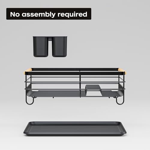 Small Dish Drying Rack, Black
