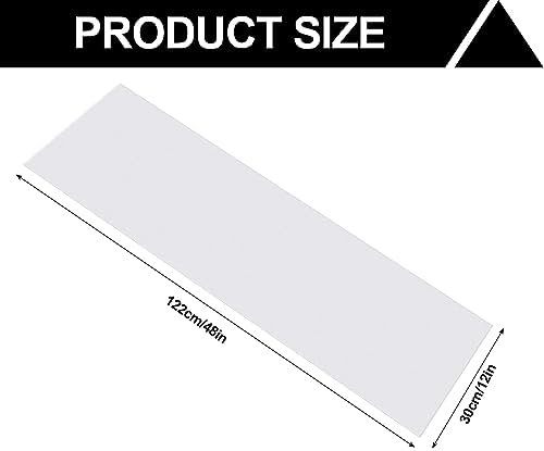 Barydat 8Pcs Wire Shelf Liner Non Adhesive Plastic, 12 x 48 Inch, Clear