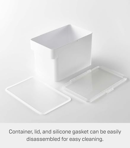 YAMAZAKI Home Tower Airtight Pet Food Storage Container - Cat And Dog Food Ho...