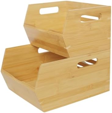Bamboo Pantry Storage Bins
