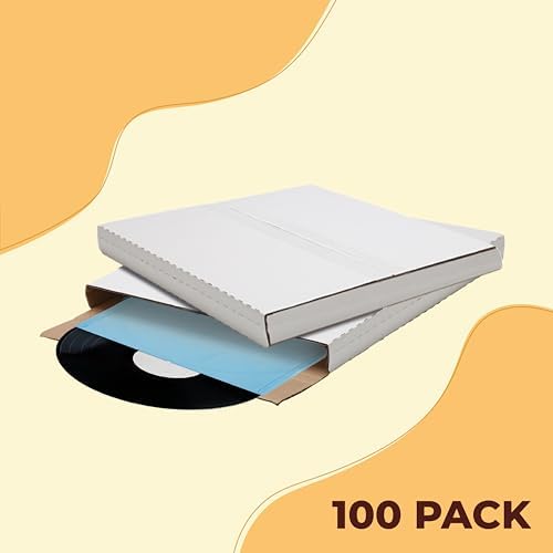 The Boxery 100 Pack – LP Strong Record Mailer Boxes | 12.5" x 12.5"...