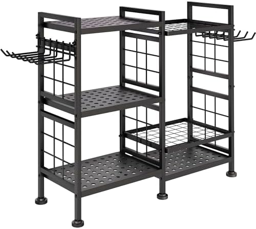 GIOTORENT 6 Tier Garden Tool Organizer, Garage Storage and Organization, Meta...