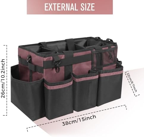 SCAVATA Wearable Cleaning Caddy, Cleaning Caddy Supplies Organizer with Handl...