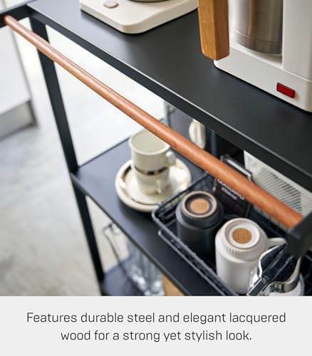 YAMAZAKI Home Tower Kitchen Appliance Storage Rack Metal Shelving Unit - Stan...
