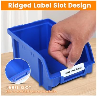 MaxWorks Wall Mount Storage Rack 30 Bin Heavy‑Duty Organizer for Nuts Bolts S...