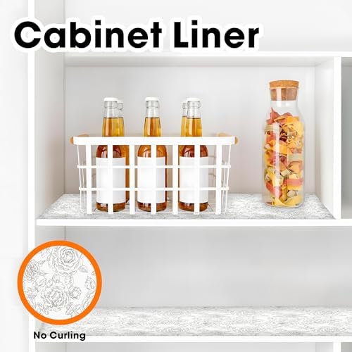 Drawer and Shelf Liner for Kitchen Cabinets Non-Adhesive Non-Slip