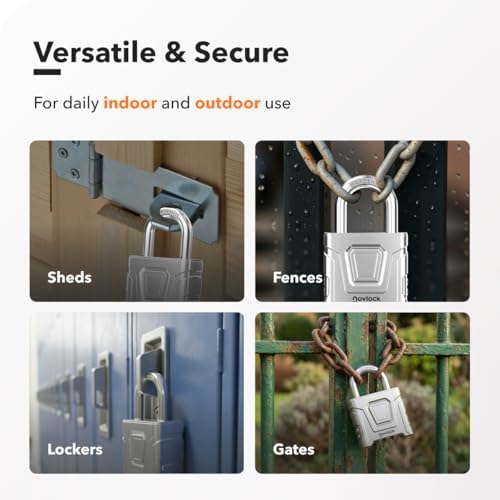 Outdoor Combination Lock, Weatherproof, Large Heavy Duty Padlock